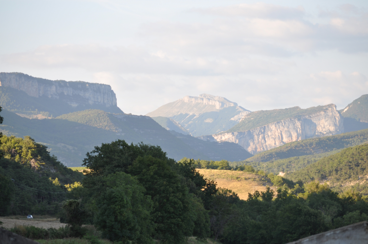 Les portes du Vercors depuis la maison